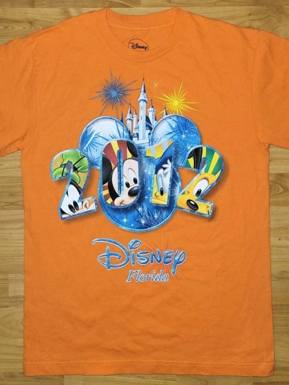 Disney Florida 2012 Disney Characters Disleyland Tourist Graphic Tee, Medium